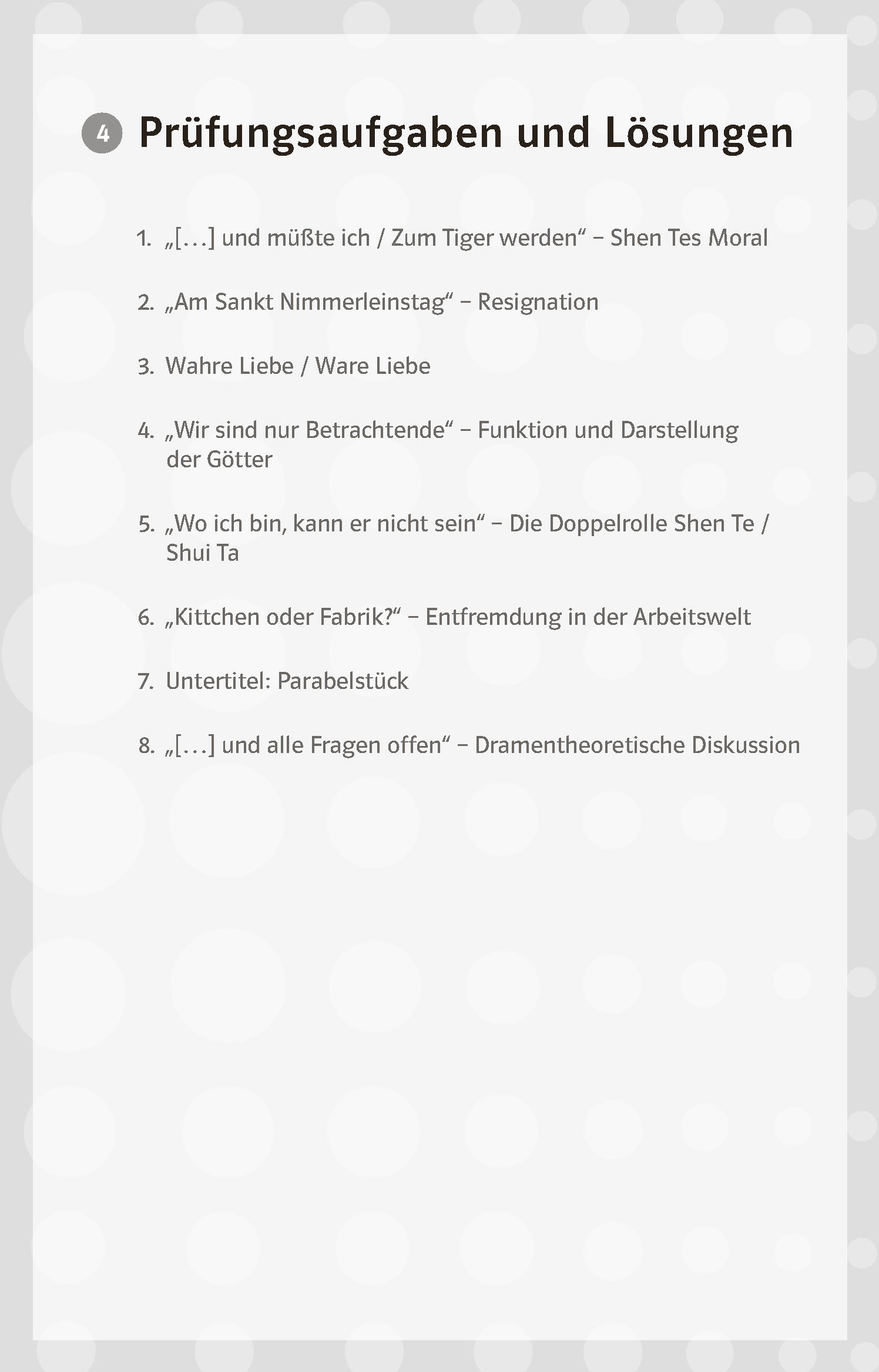 Klett Lektürehilfen Bertolt Brecht, Der gute Mensch von Sezuan Klett Lektürehilfen Bertolt Brecht, Der gute Mensch von Sezuan