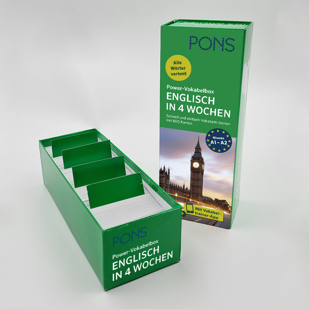 PONS Power-Vokabelbox Englisch in 4 Wochen
