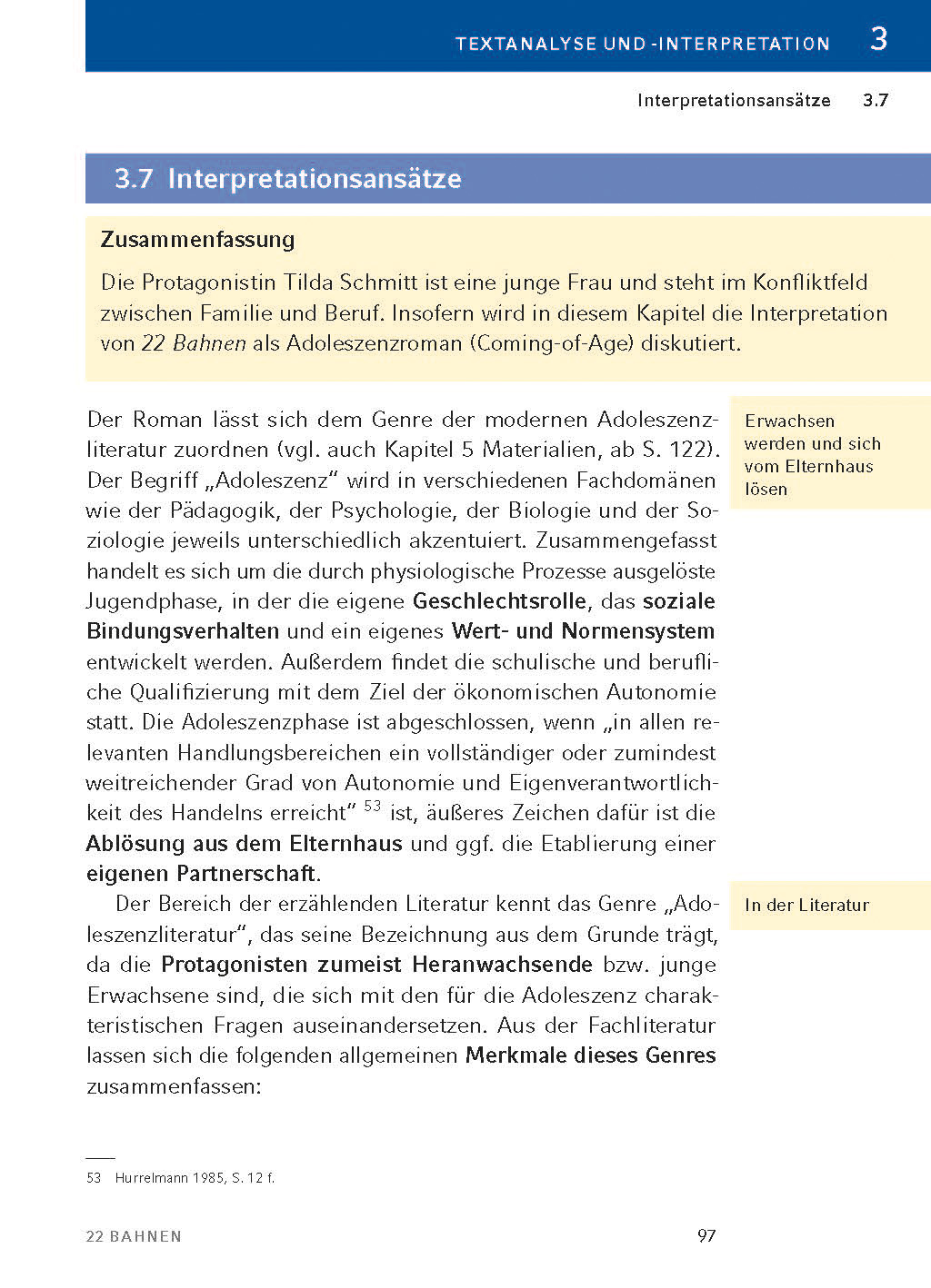 22 Bahnen von Caroline Wahl
