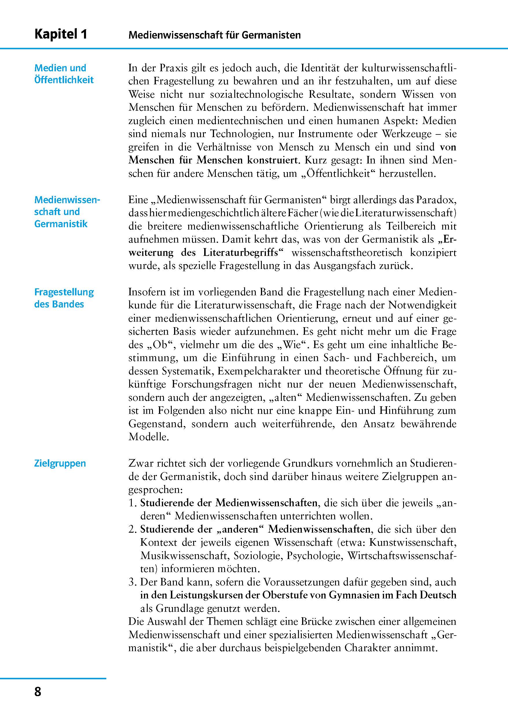 Klett Uni Wissen Grundkurs Medienwissenschaft