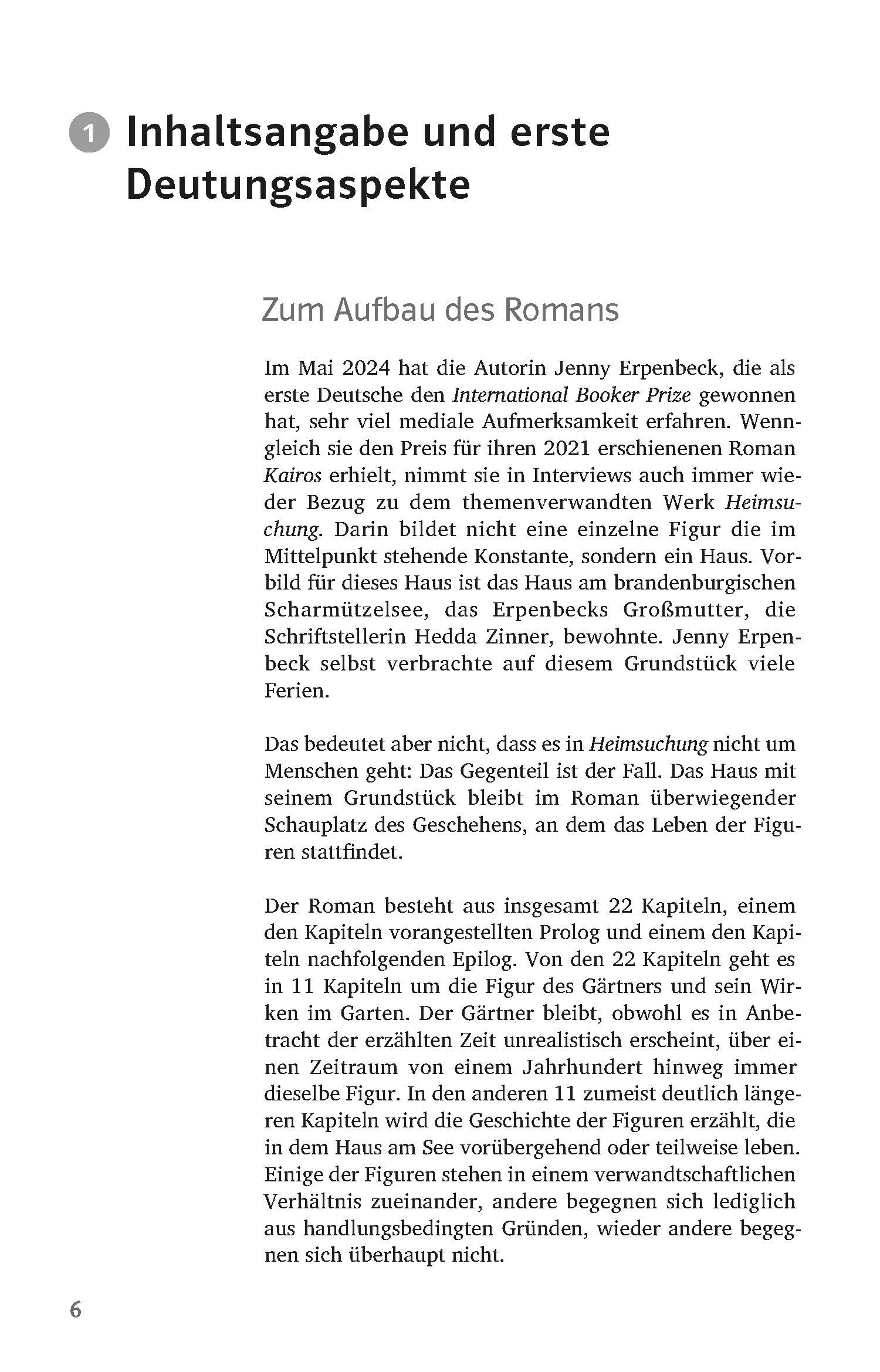 Klett Lektürehilfen Jenny Erpenbeck, Heimsuchung Klett Lektürehilfen Jenny Erpenbeck, Heimsuchung
