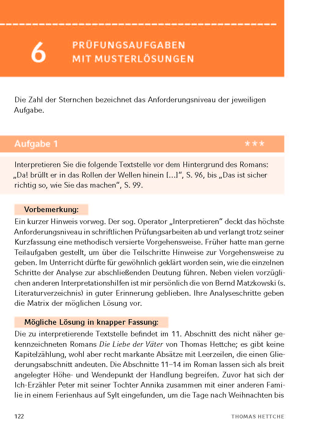 Die Liebe der Väter von Thomas Hettche - Textanalyse und Interpretation