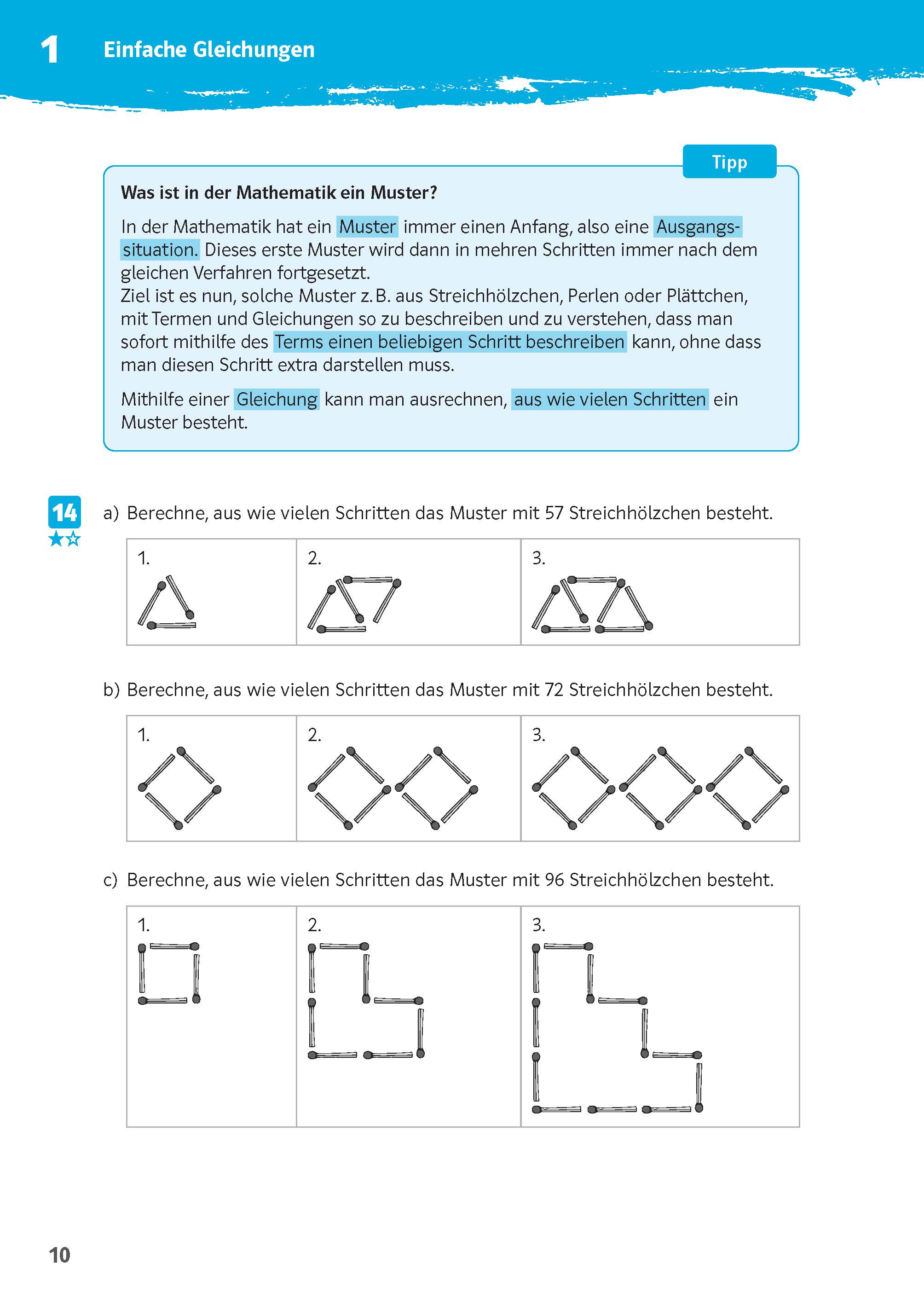 Klett 10-Minuten-Training Mathematik Gleichungen lösen 7. - 10. Klasse