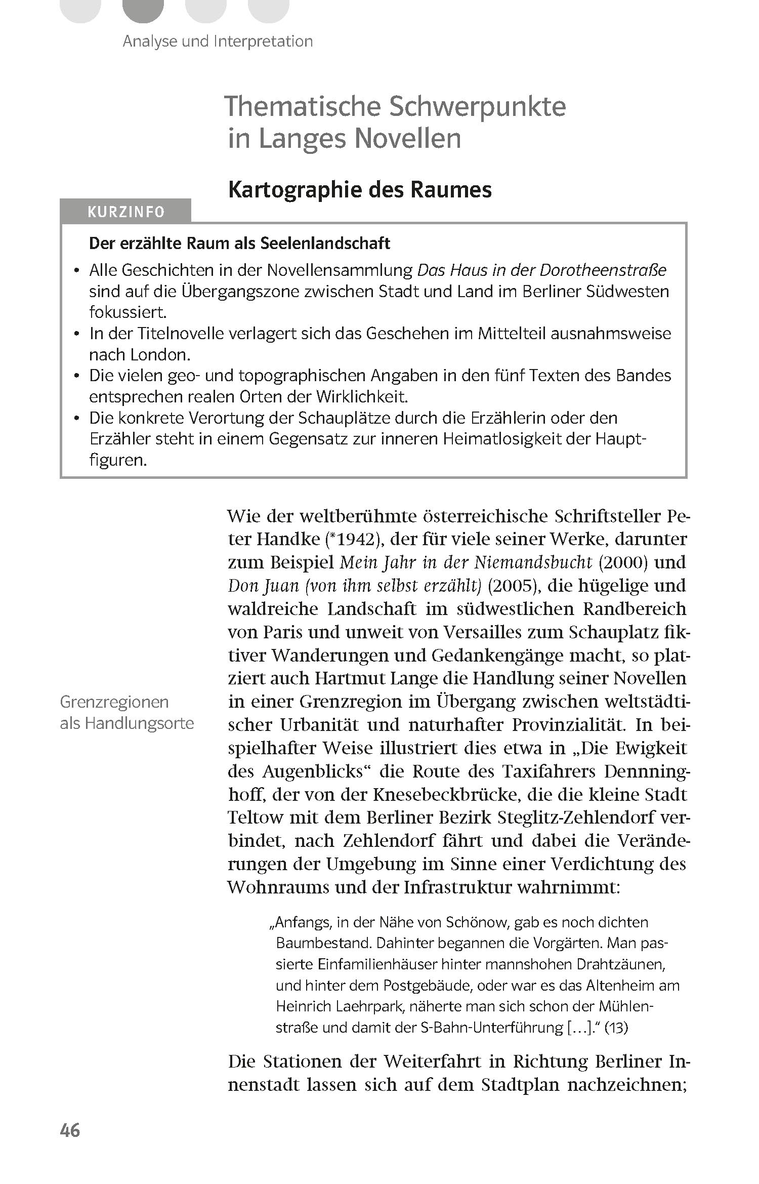 Klett Lektürehilfen Lange, Das Haus in der Dorotheenstraße