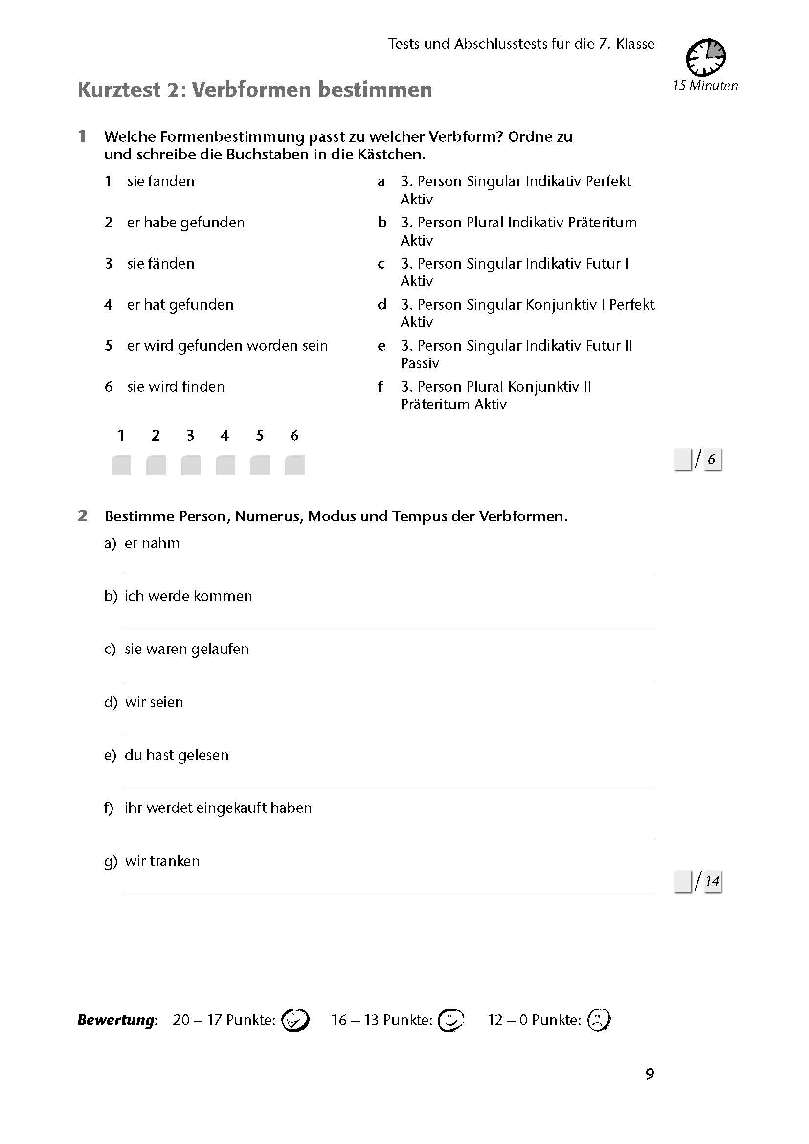 Fit in Test und Klassenarbeit – Deutsch 7./8. Klasse Gymnasium