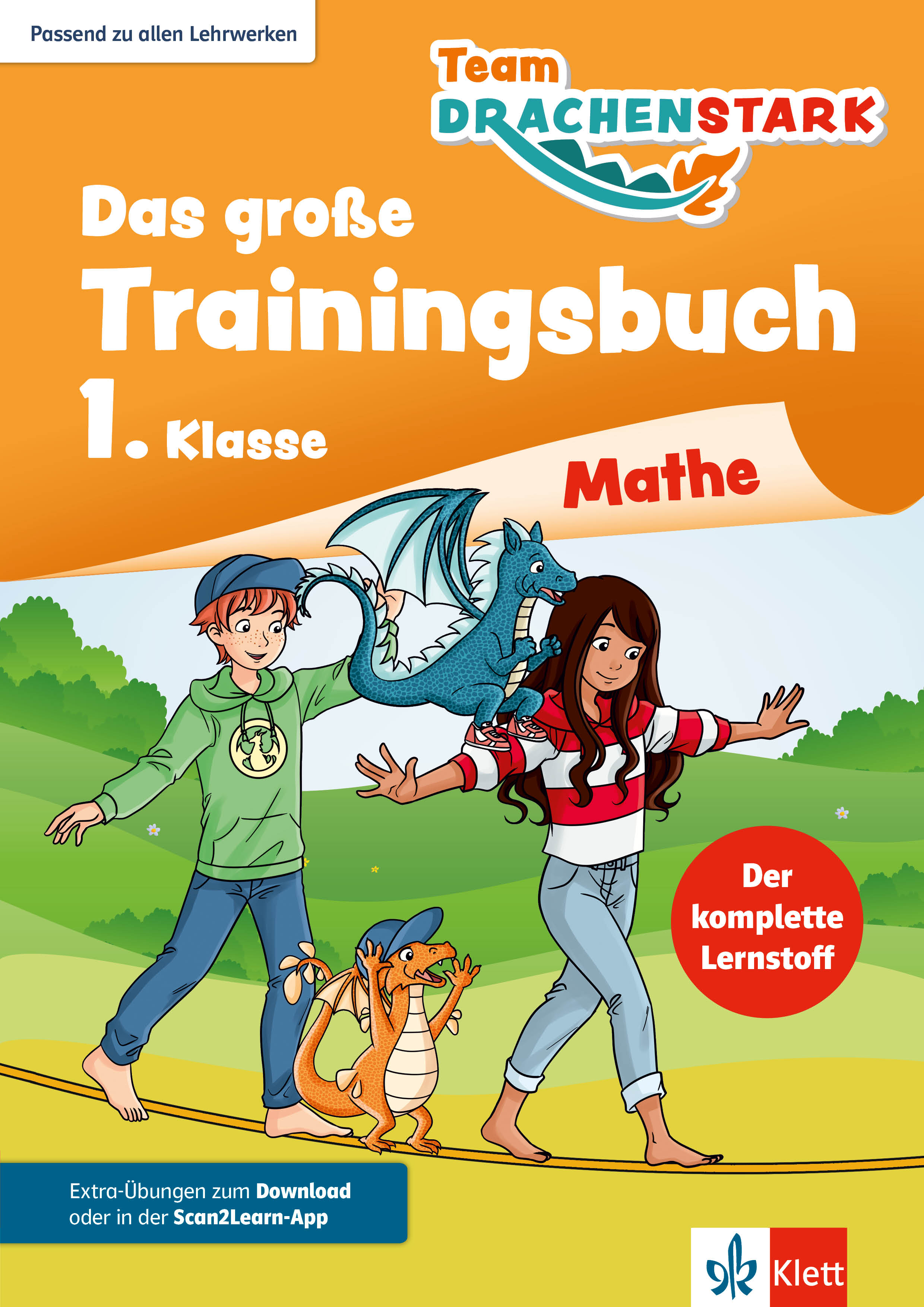 Klett Team Drachenstark: Das große Trainingsbuch Mathe 1. Klasse