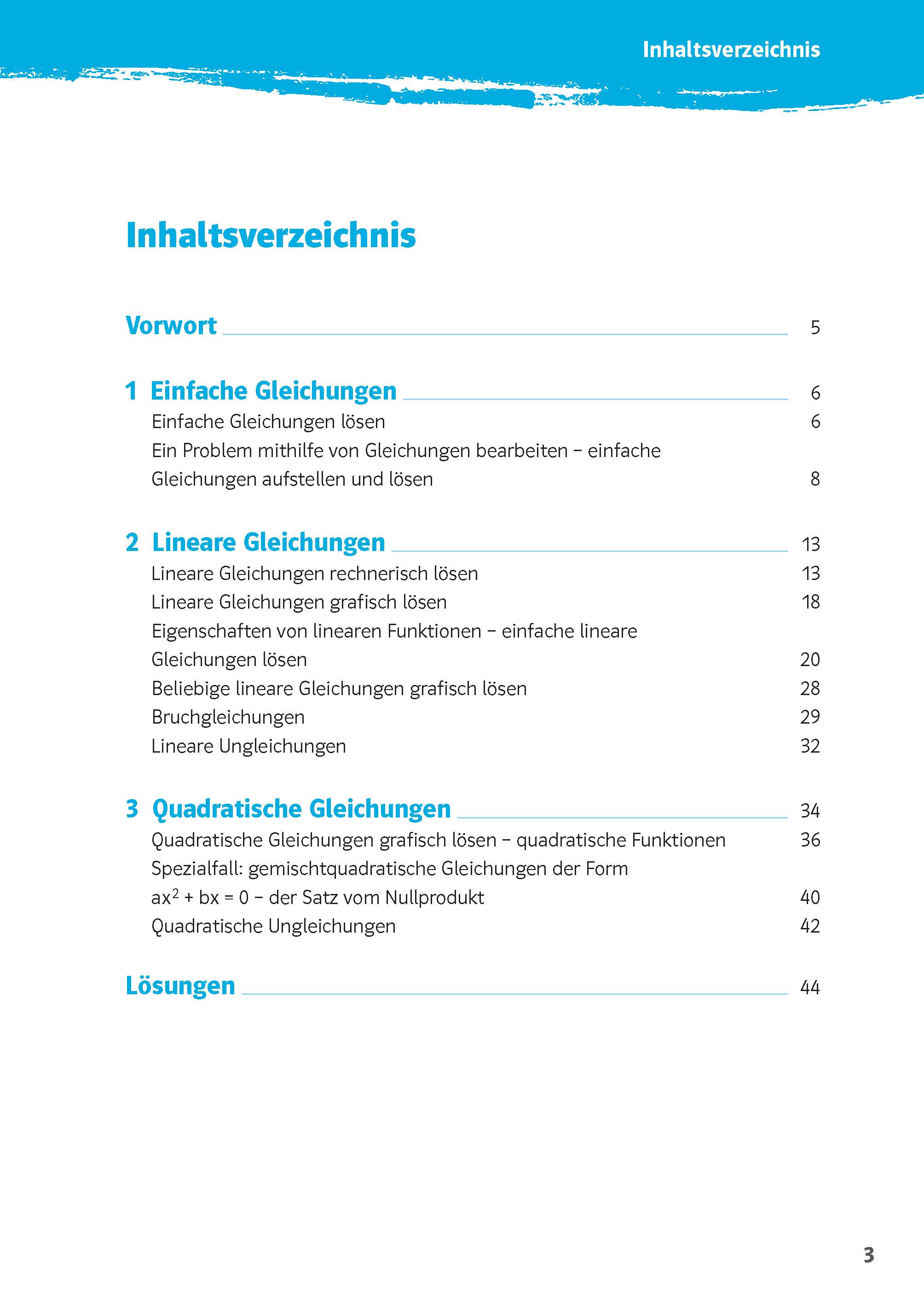 Klett 10-Minuten-Training Mathematik Gleichungen lösen 7. - 10. Klasse