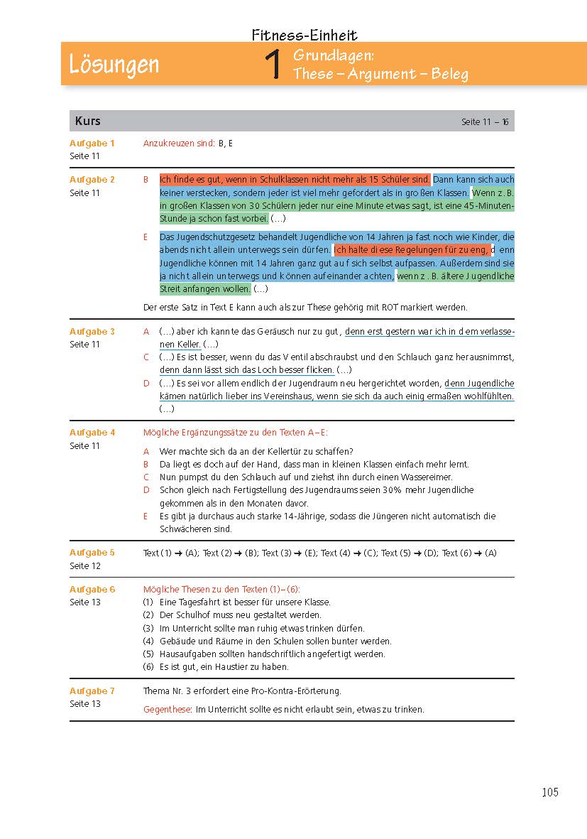 Aufsatz - Argumentieren und Erörtern. Deutsch Klasse 7/8