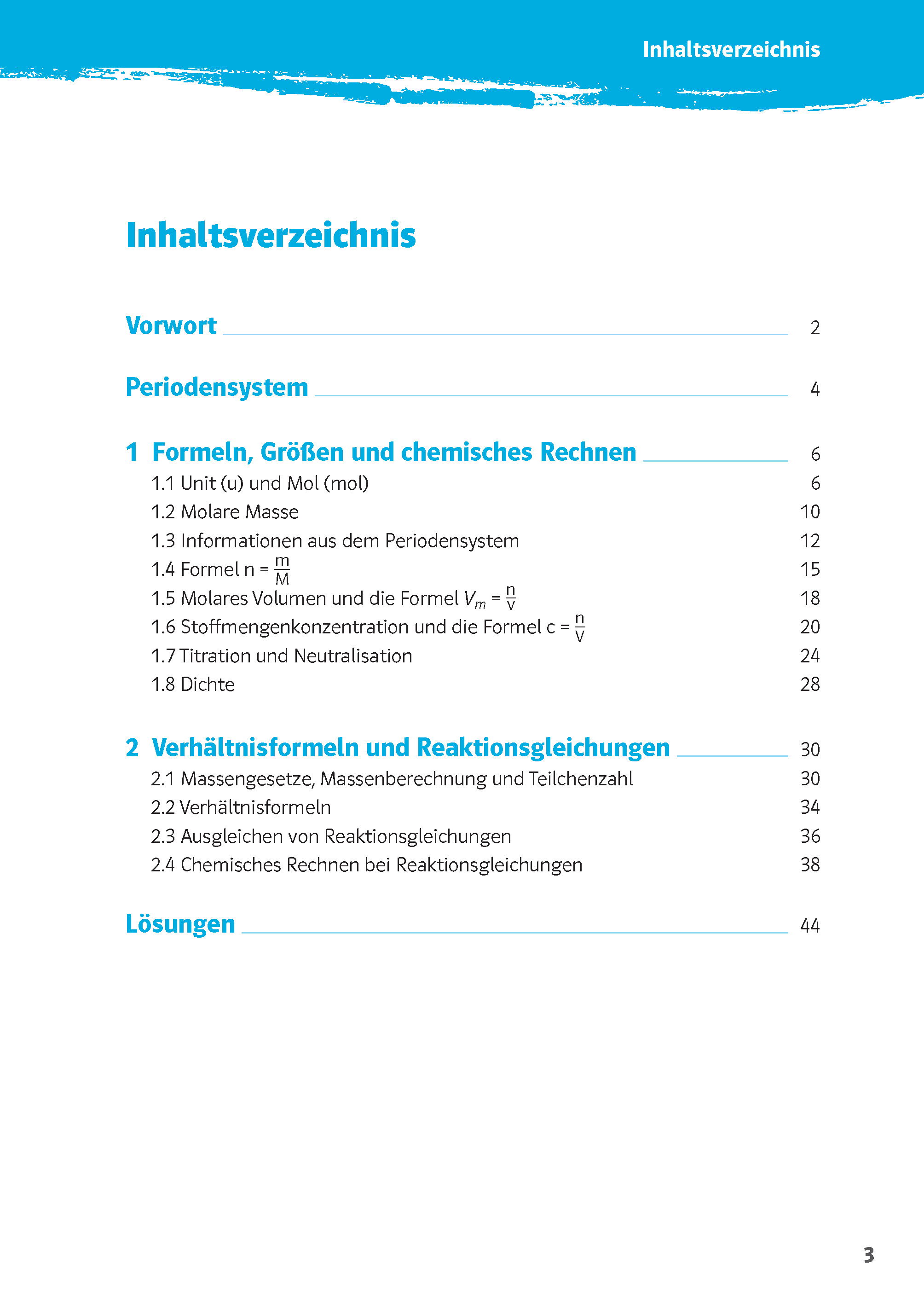 Klett 10-Minuten-Training Chemie Rechnen in Chemie 7.-10. Klasse