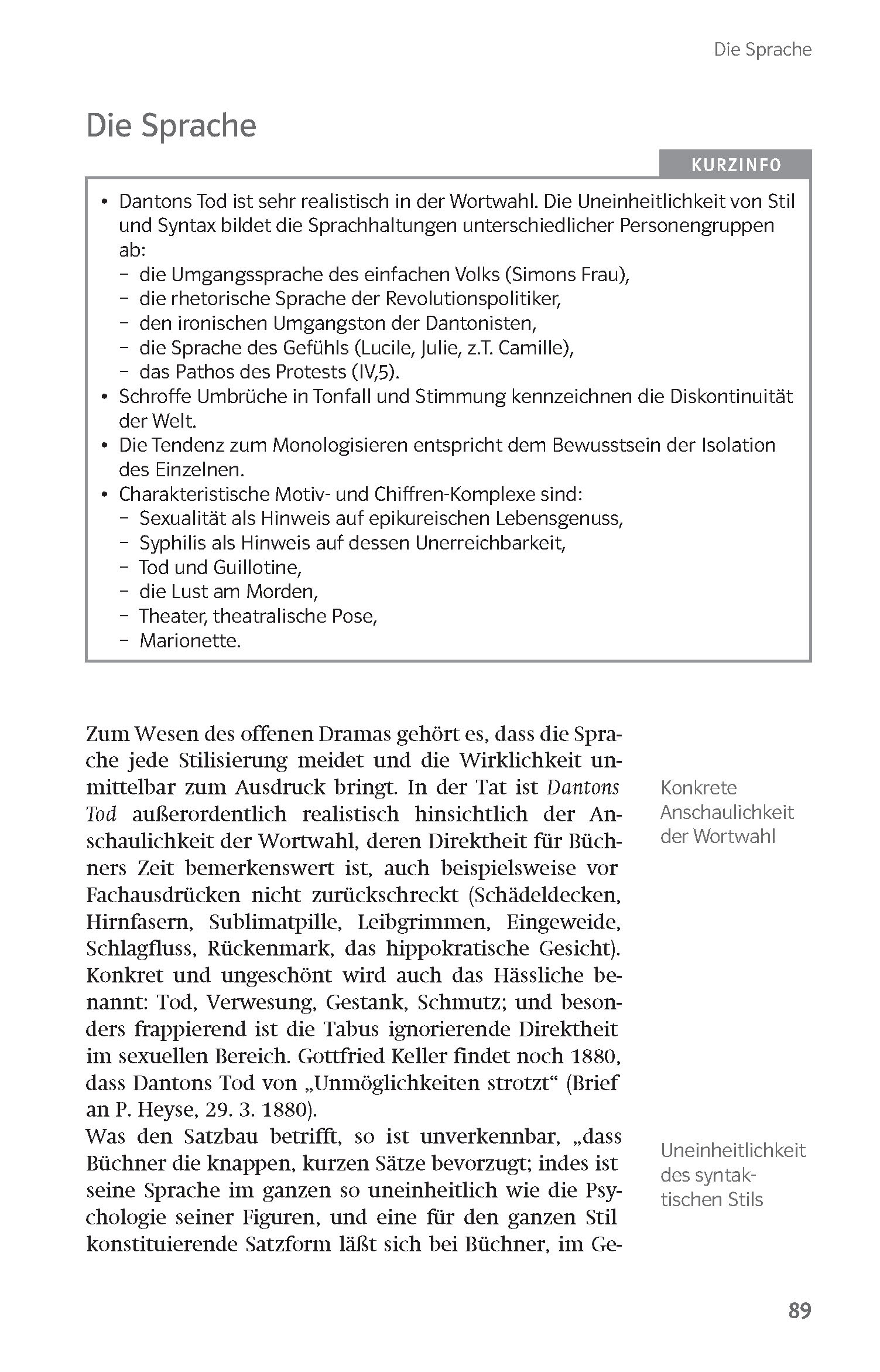 Klett Lektürehilfen Georg Büchner, Dantons Tod Klett Lektürehilfen Georg Büchner, Dantons Tod