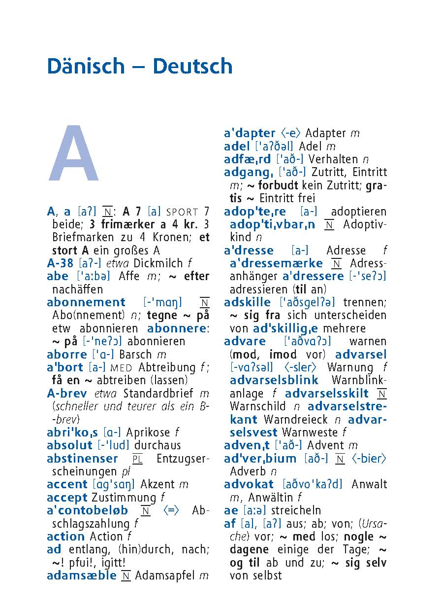 Langenscheidt Universal-Wörterbuch Dänisch