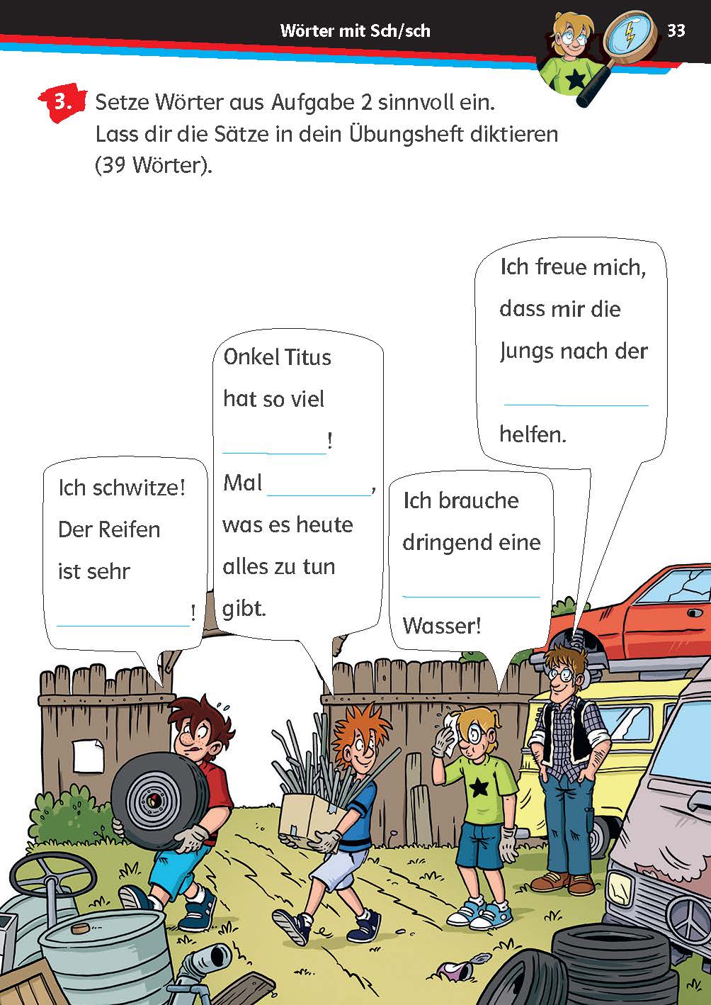 Die drei ??? Kids: Mein Übungsheft Deutsch 2. Klasse – Richtig schreiben