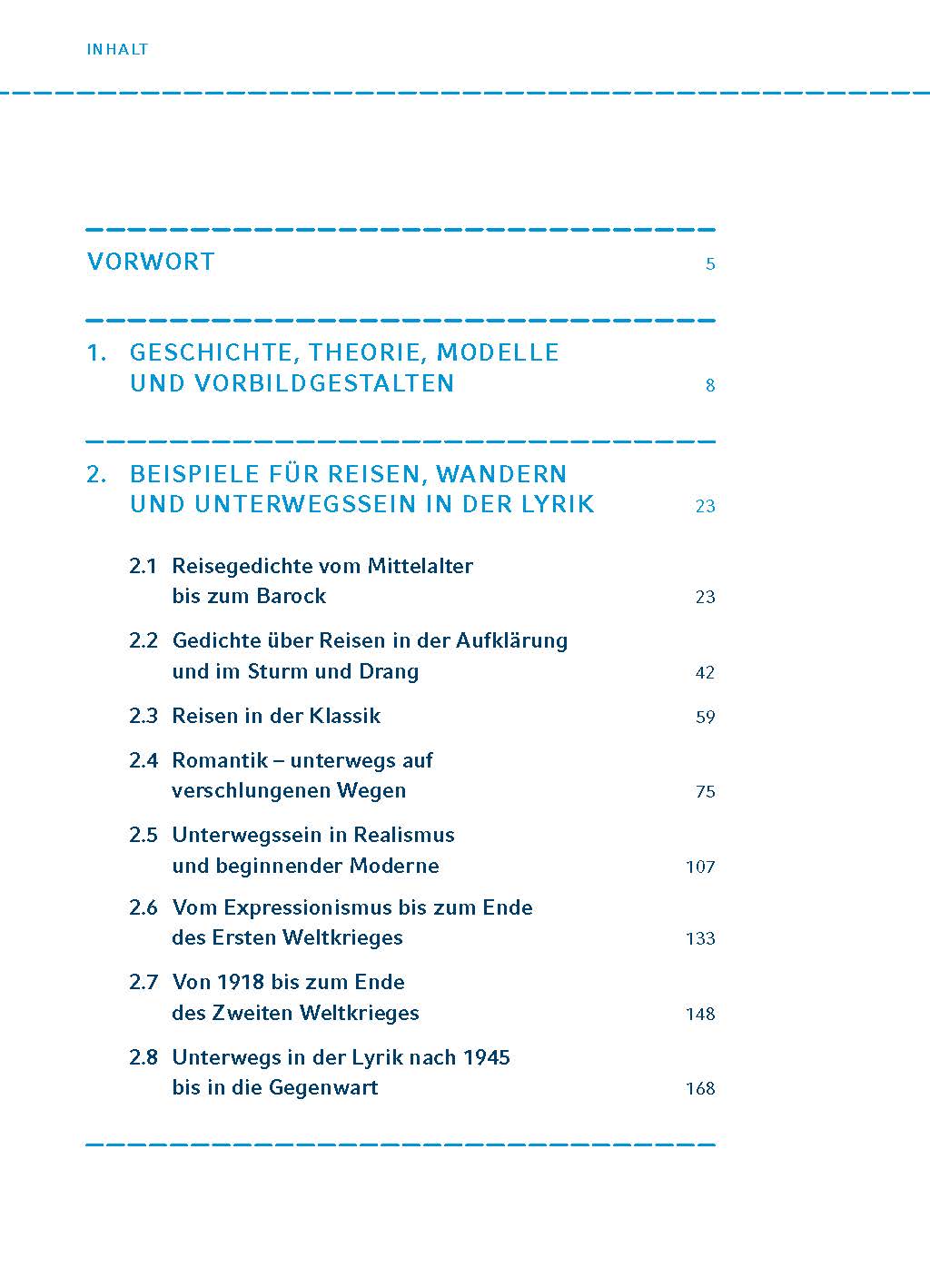 Reisen – unterwegs sein. Lyrik vom Barock bis zur Gegenwart