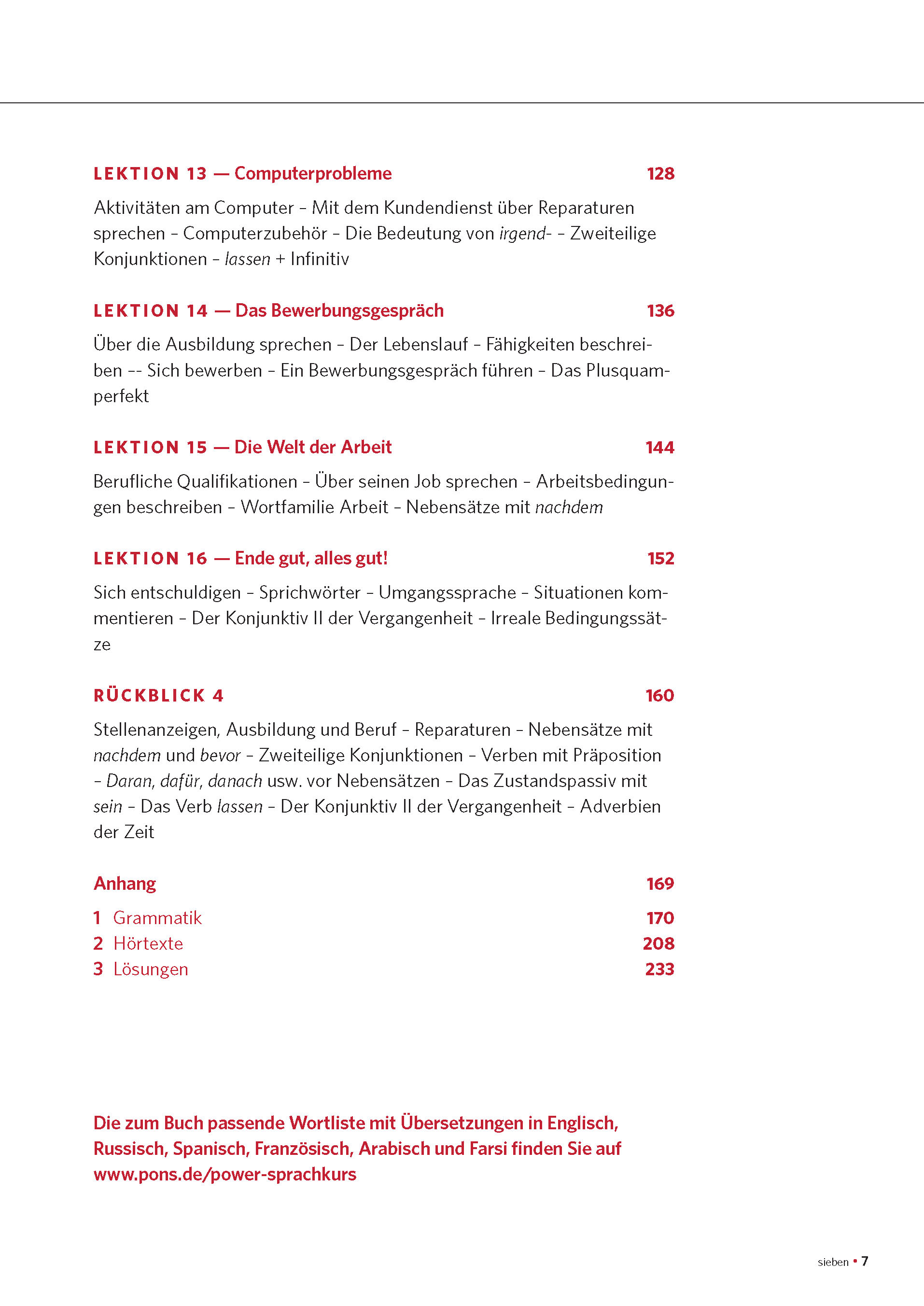 PONS Power-Sprachkurs Deutsch als Fremdsprache für Fortgeschrittene