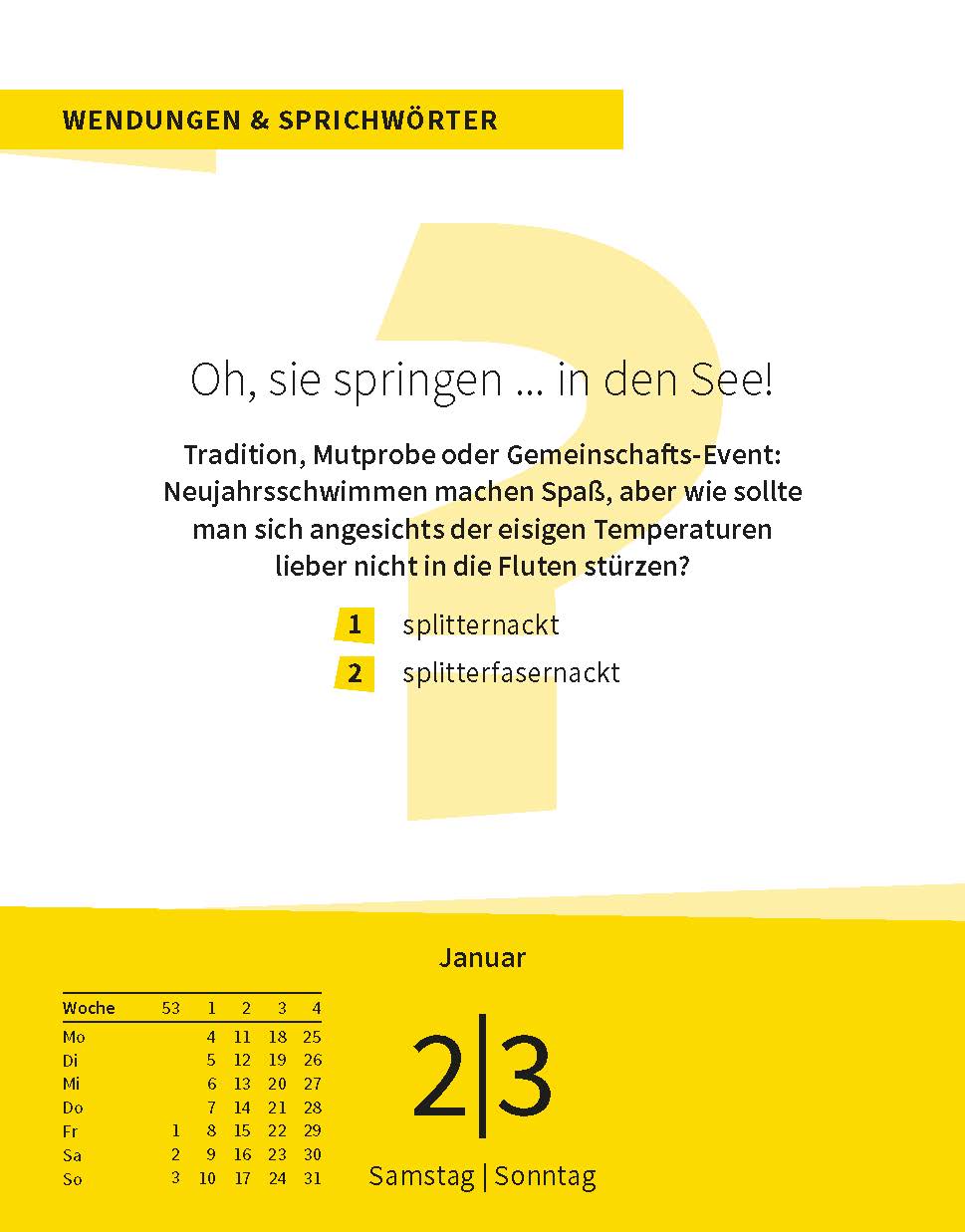 Langenscheidt Sprachkalender Deutsch 2027